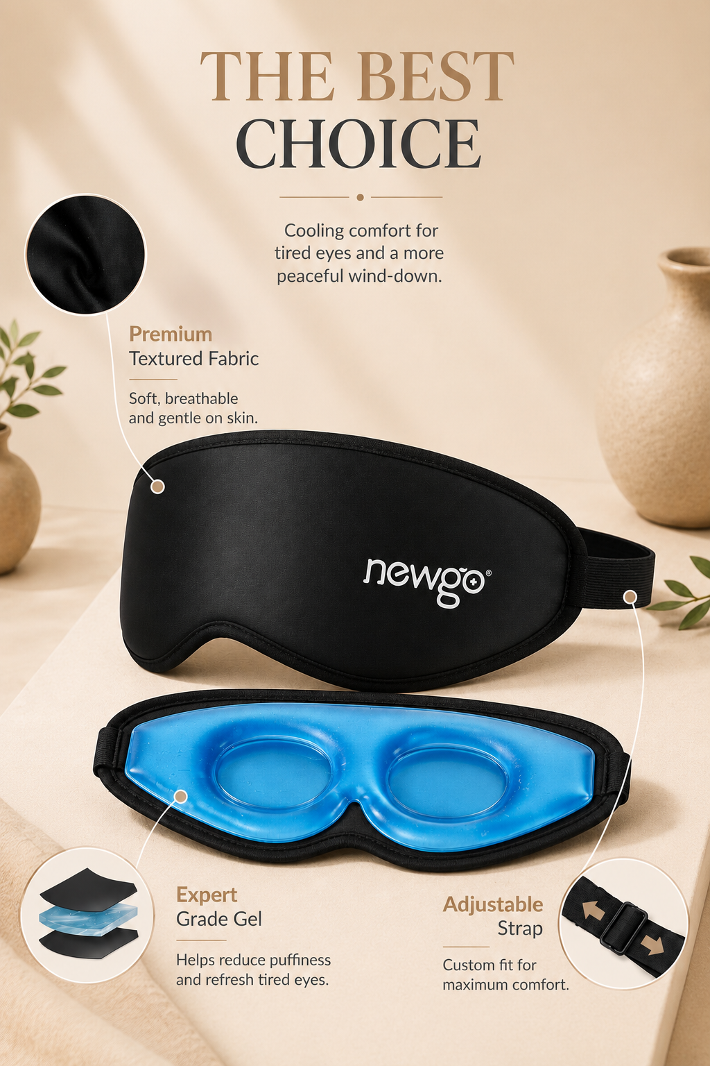 The CloudCool™ Cooling Sleep Mask