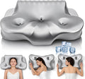 Orthopedic Memory Foam Pillows – Cooling Cervical Neck Pillow,Gray | Cervical Support Pillow for Neck Pain Relief,Cervical Pillow for All Sleep Positions,Ergonomic Pillow,Cooling Pillow