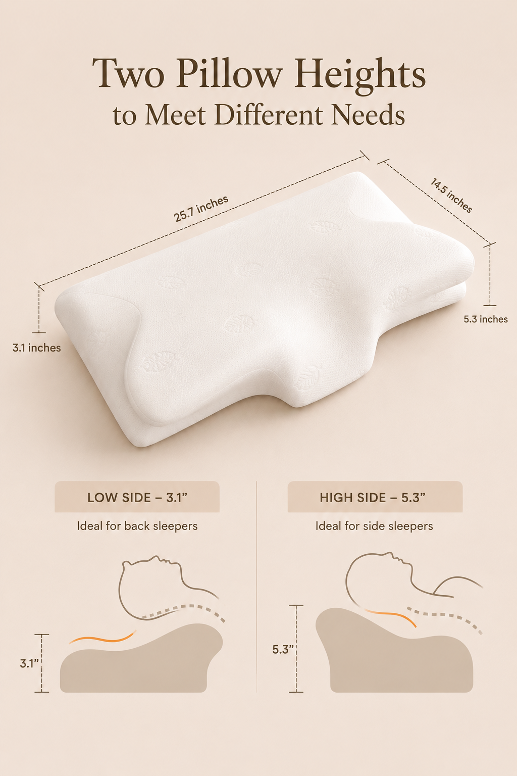 The CloudContour™ Memory Foam Pillow