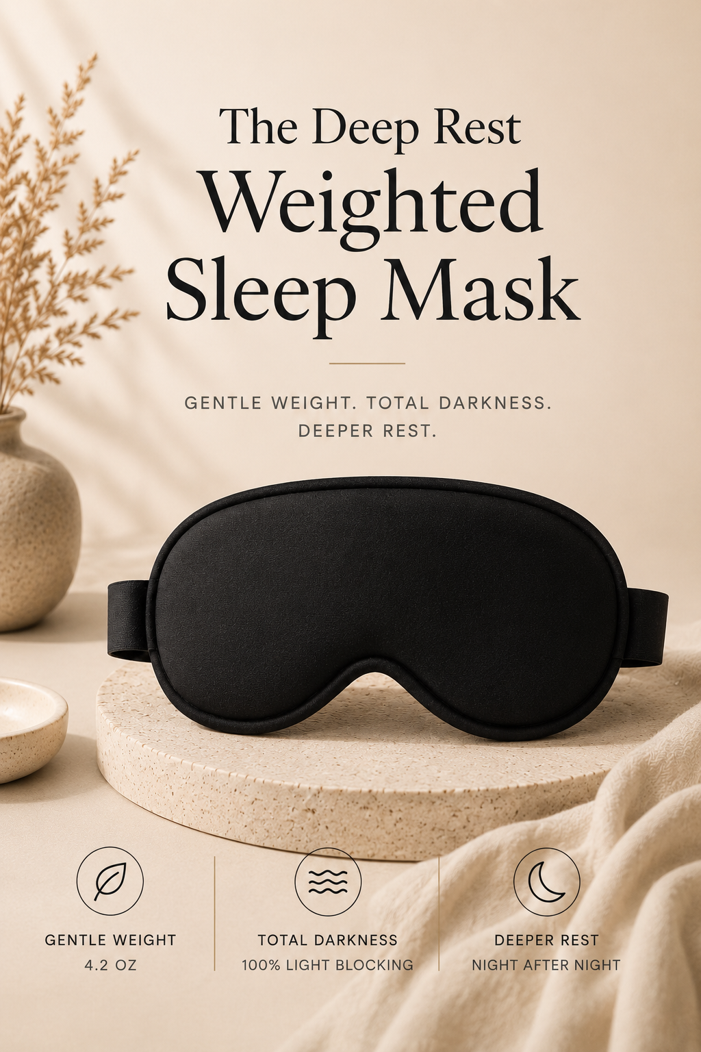 The Deep Rest Weighted Sleep Mask
