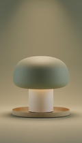 Ceramic ambient lamp with warm glow